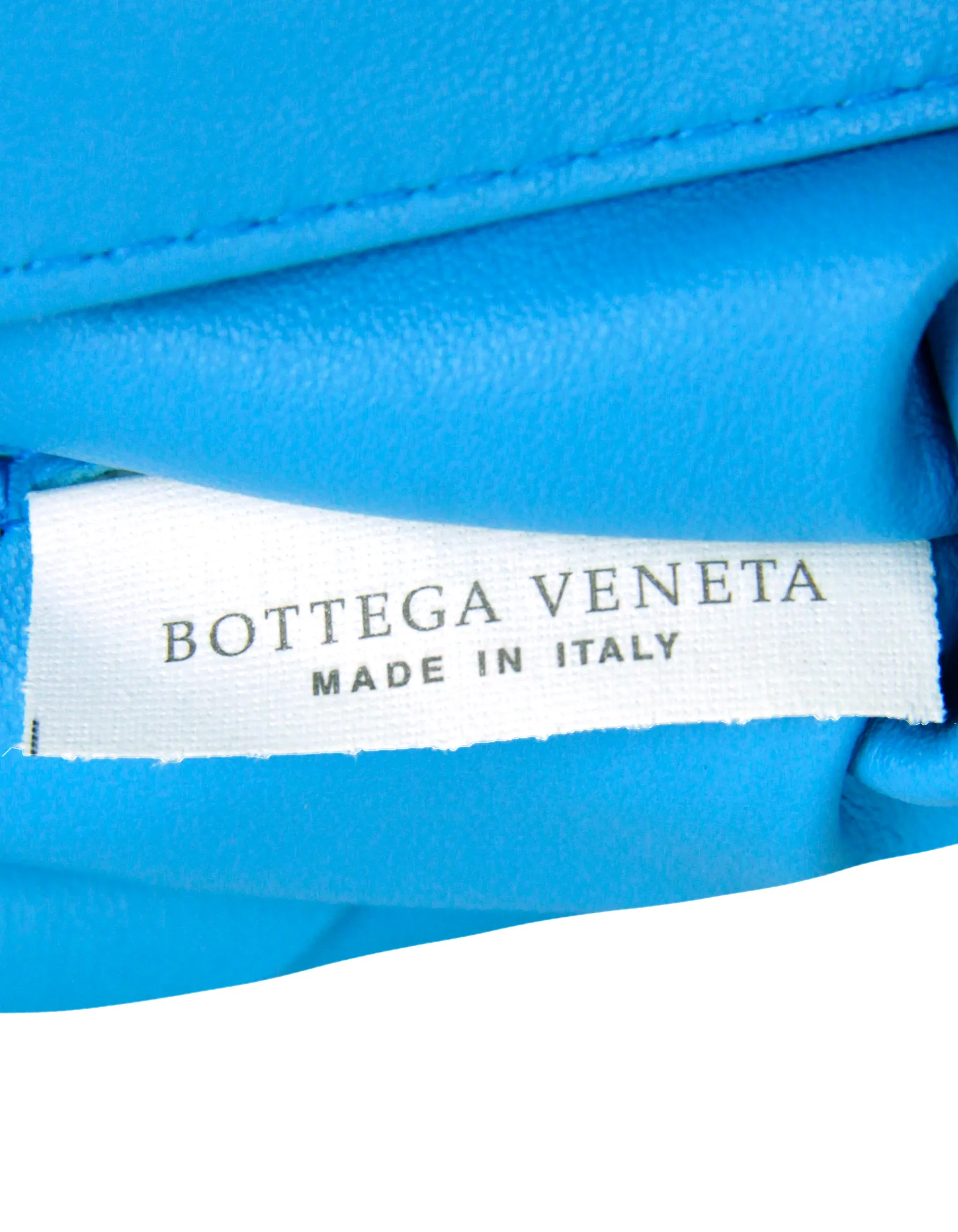 Bottega Veneta Swimming Pool Blue Nappa Maxi Blown Up Pouch Clutch Bag
