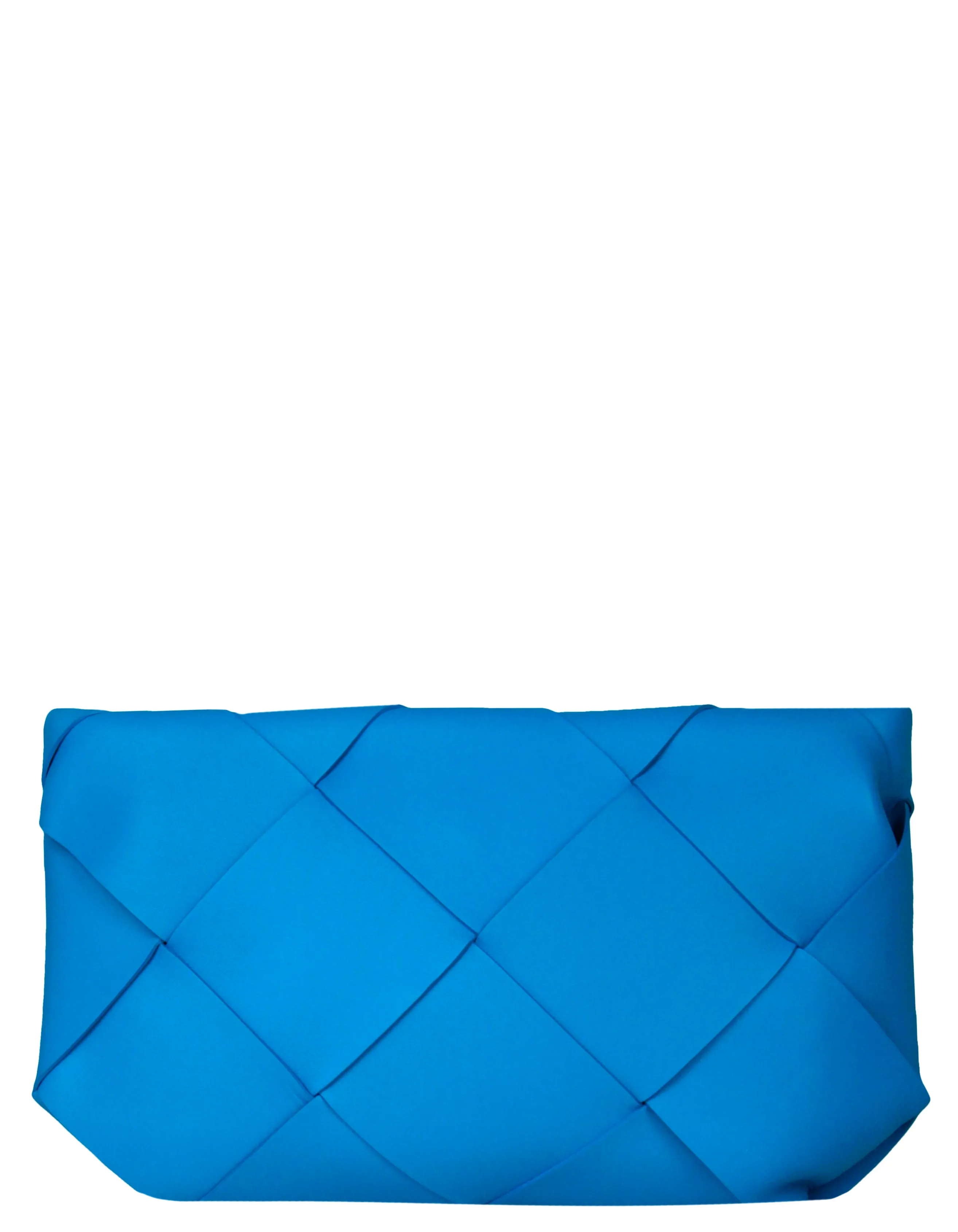 Bottega Veneta Swimming Pool Blue Nappa Maxi Blown Up Pouch Clutch Bag
