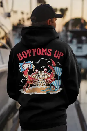 Bottoms Up Print Casual Hoodie