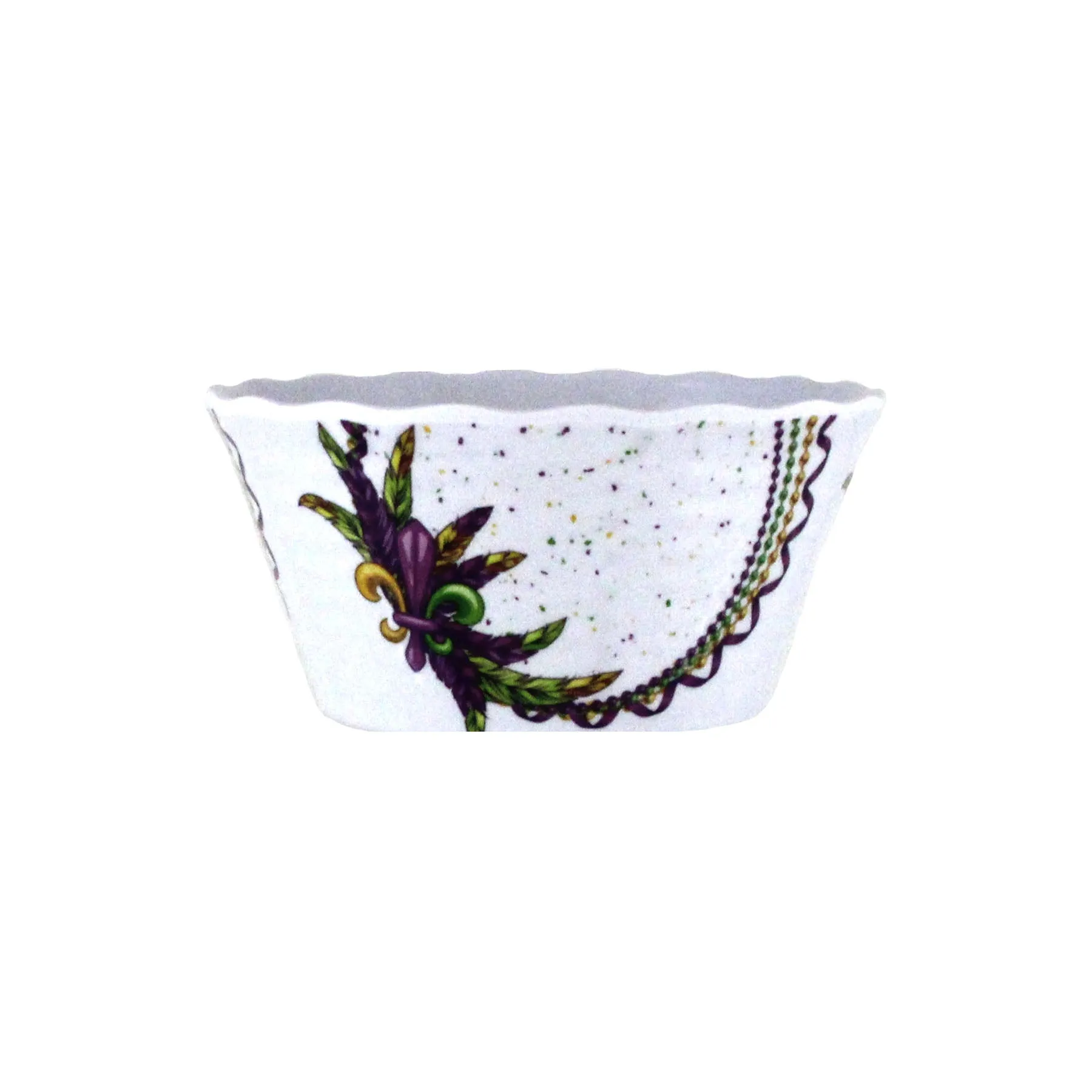 Bowl Beads and Feathers Melamine