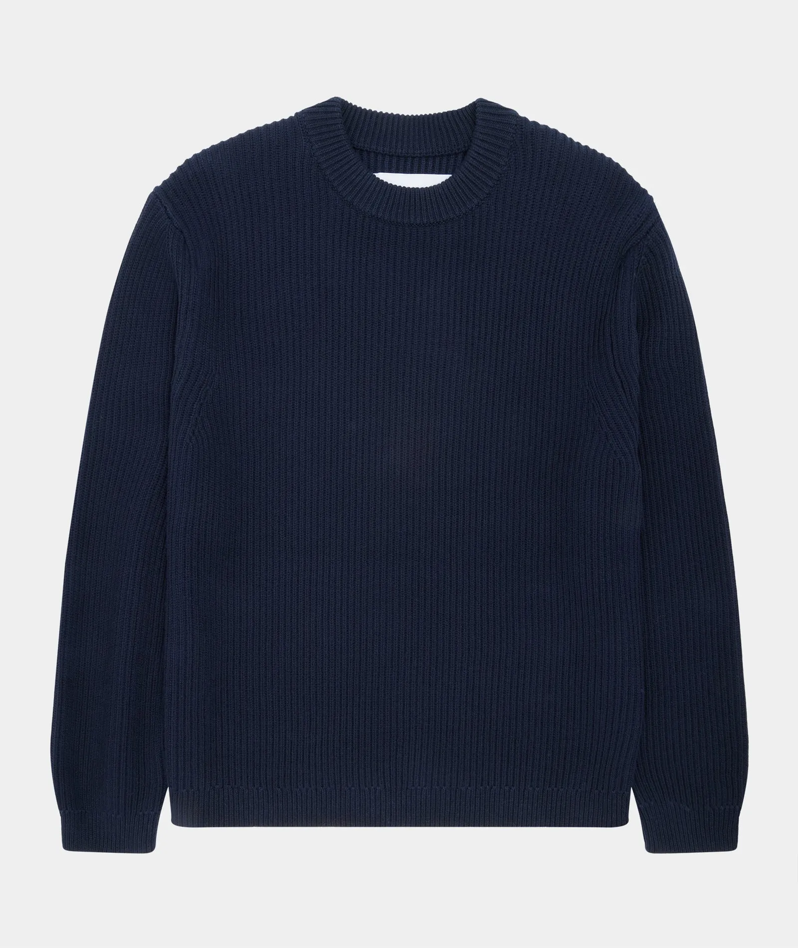 Boxy Cotton Knit - Navy
