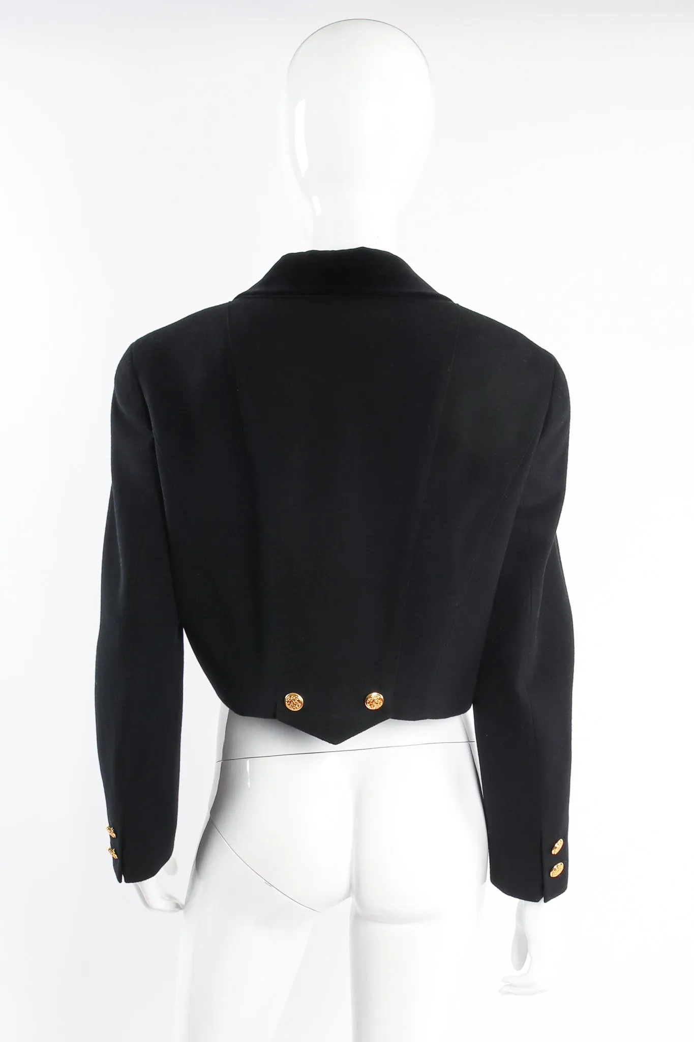 Boxy Cropped Wool Jacket