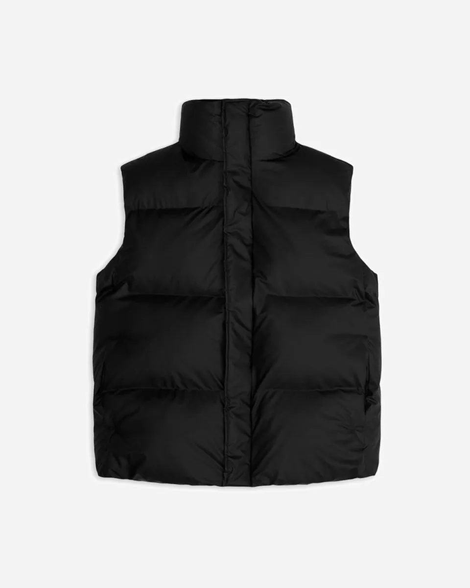 Boxy Puffer Vest - Black