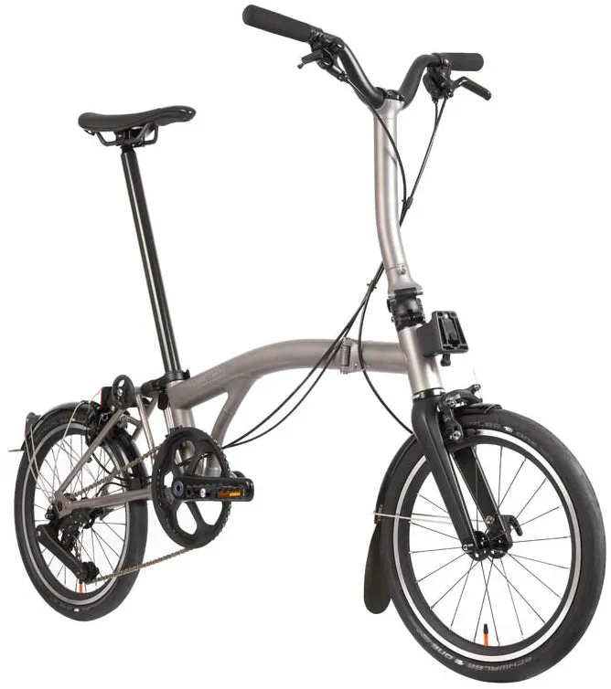 Brompton T Line M4 Folding Bike - Titanium
