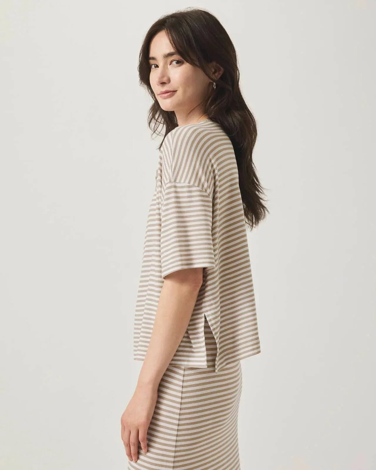 Brooke Top by Splendid | Fawn Stripe