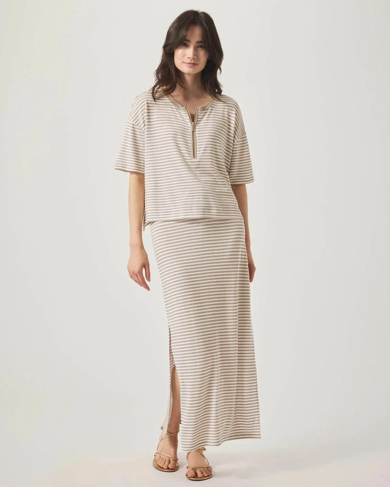 Brooke Top by Splendid | Fawn Stripe