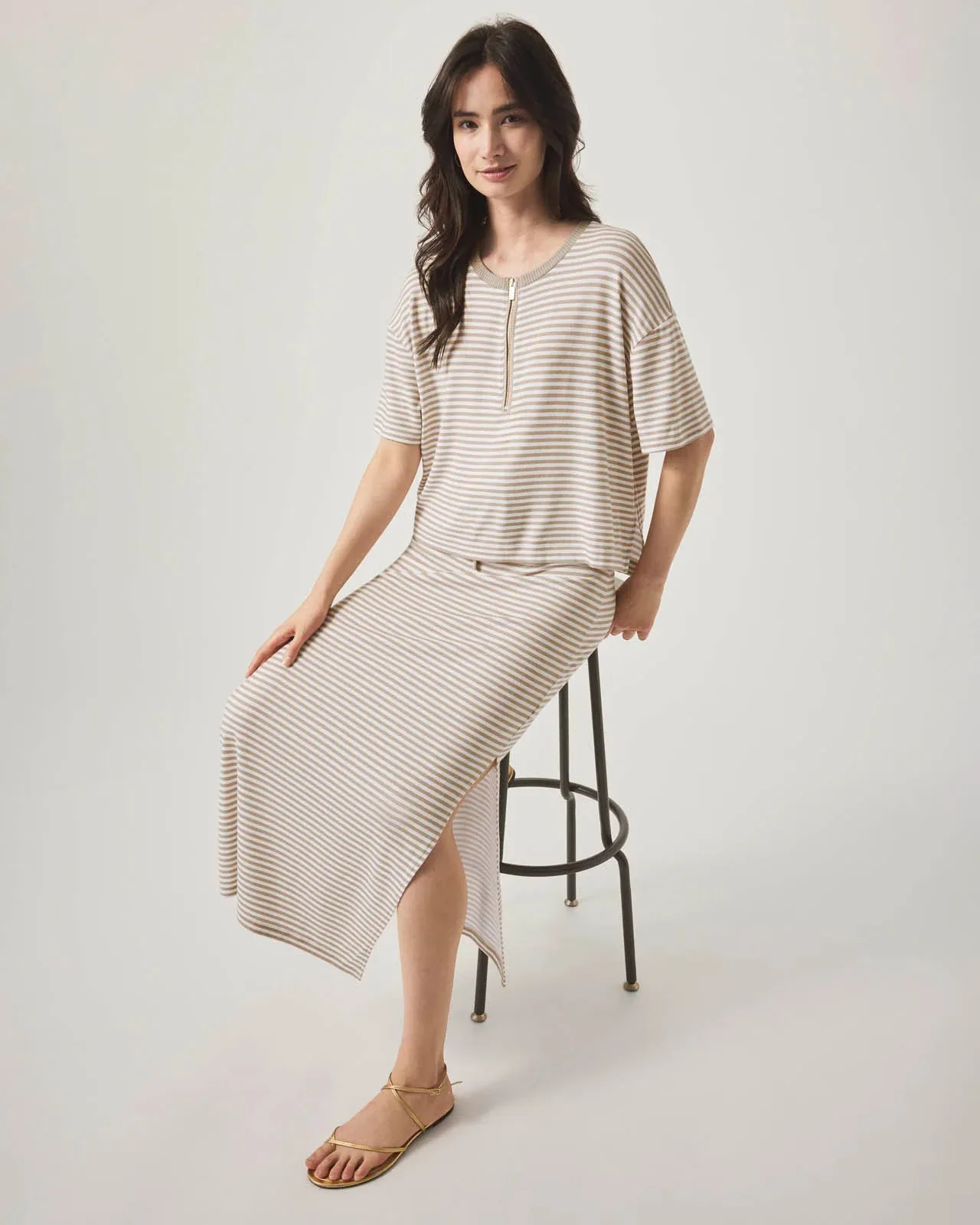 Brooke Top by Splendid | Fawn Stripe
