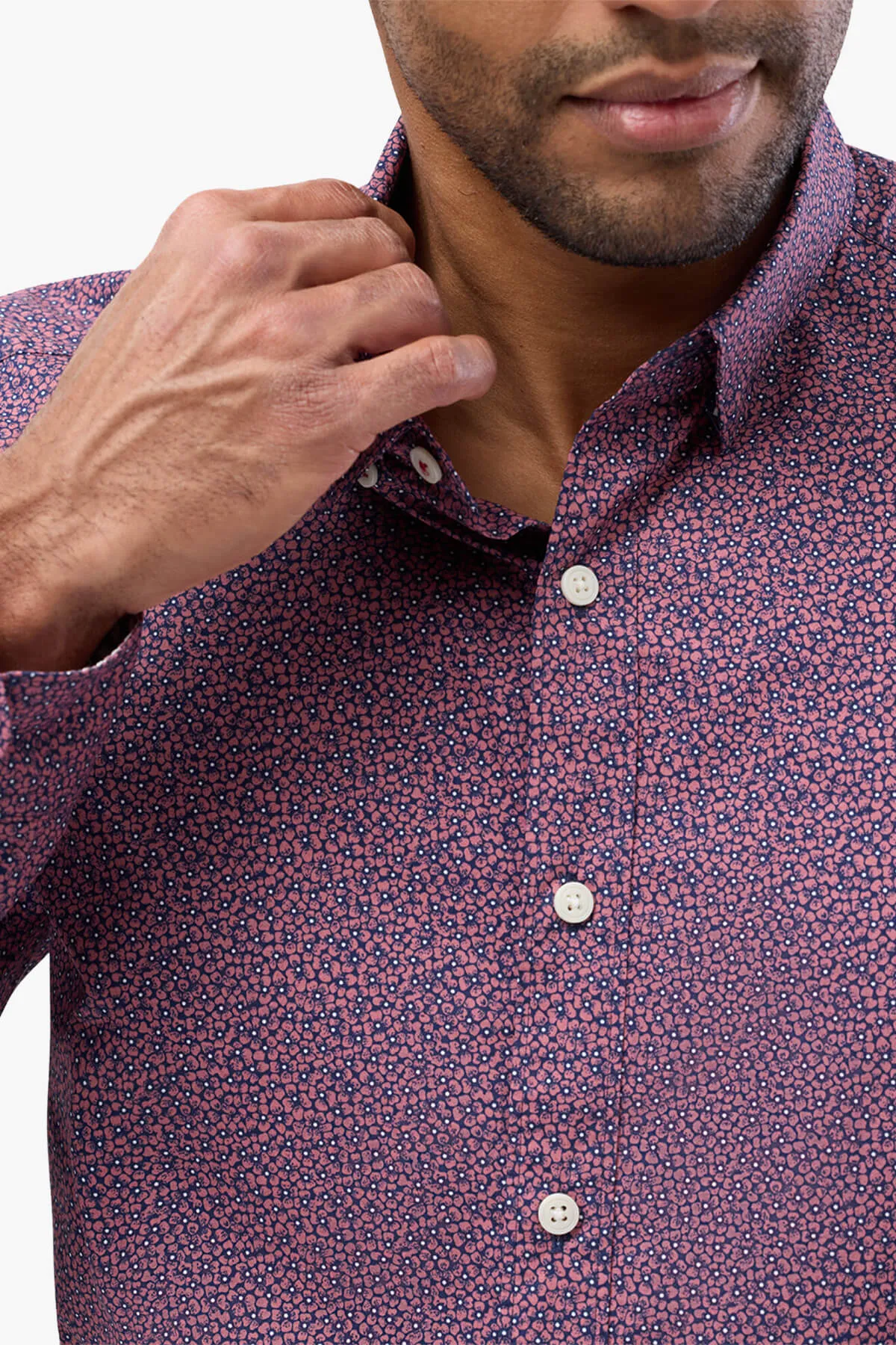 Brooksfield | Geometric Floral Print Casual Shirt
