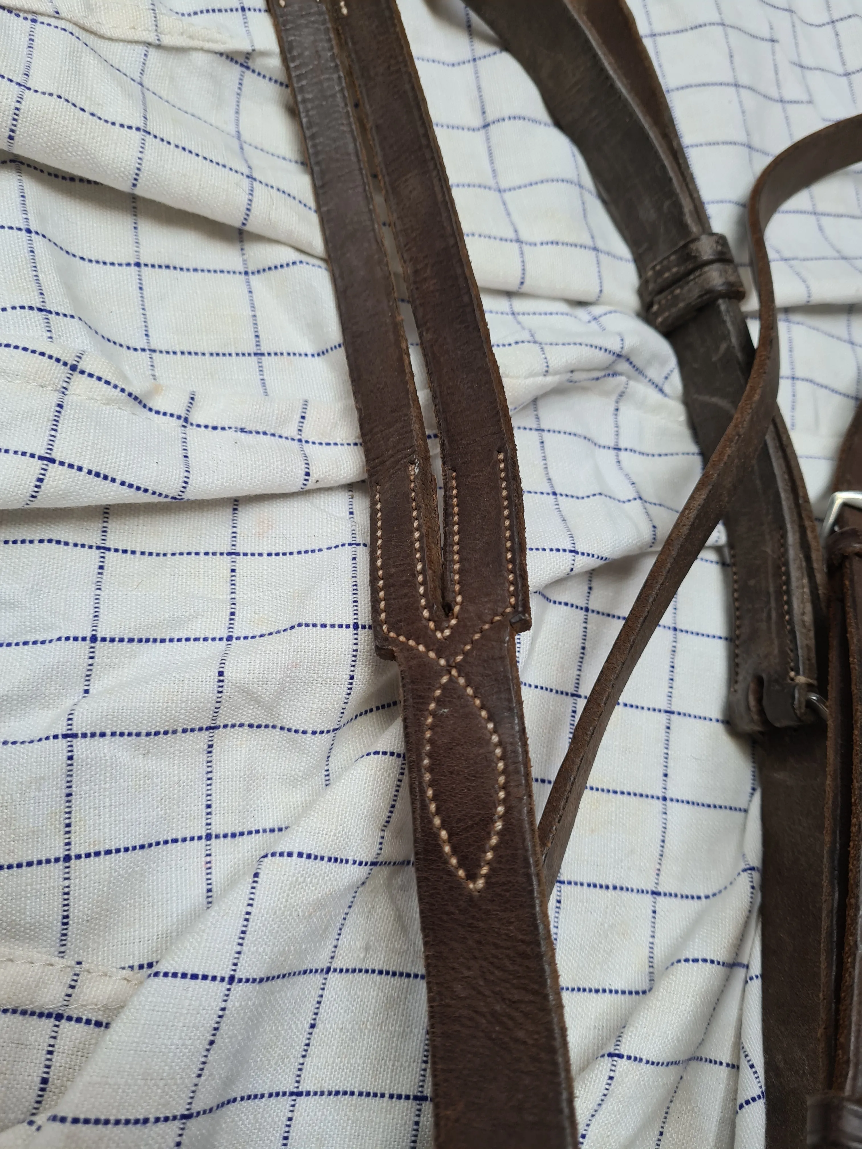 Brown Cob martigale English leather FREE POSTAGE *