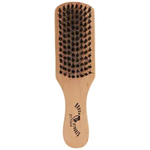 Brush Strokes Wood Club Firming and Smoothing Boar Bristle Beard Brush