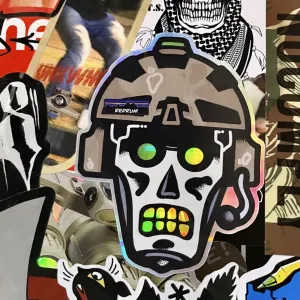 Bucket Head Sticker