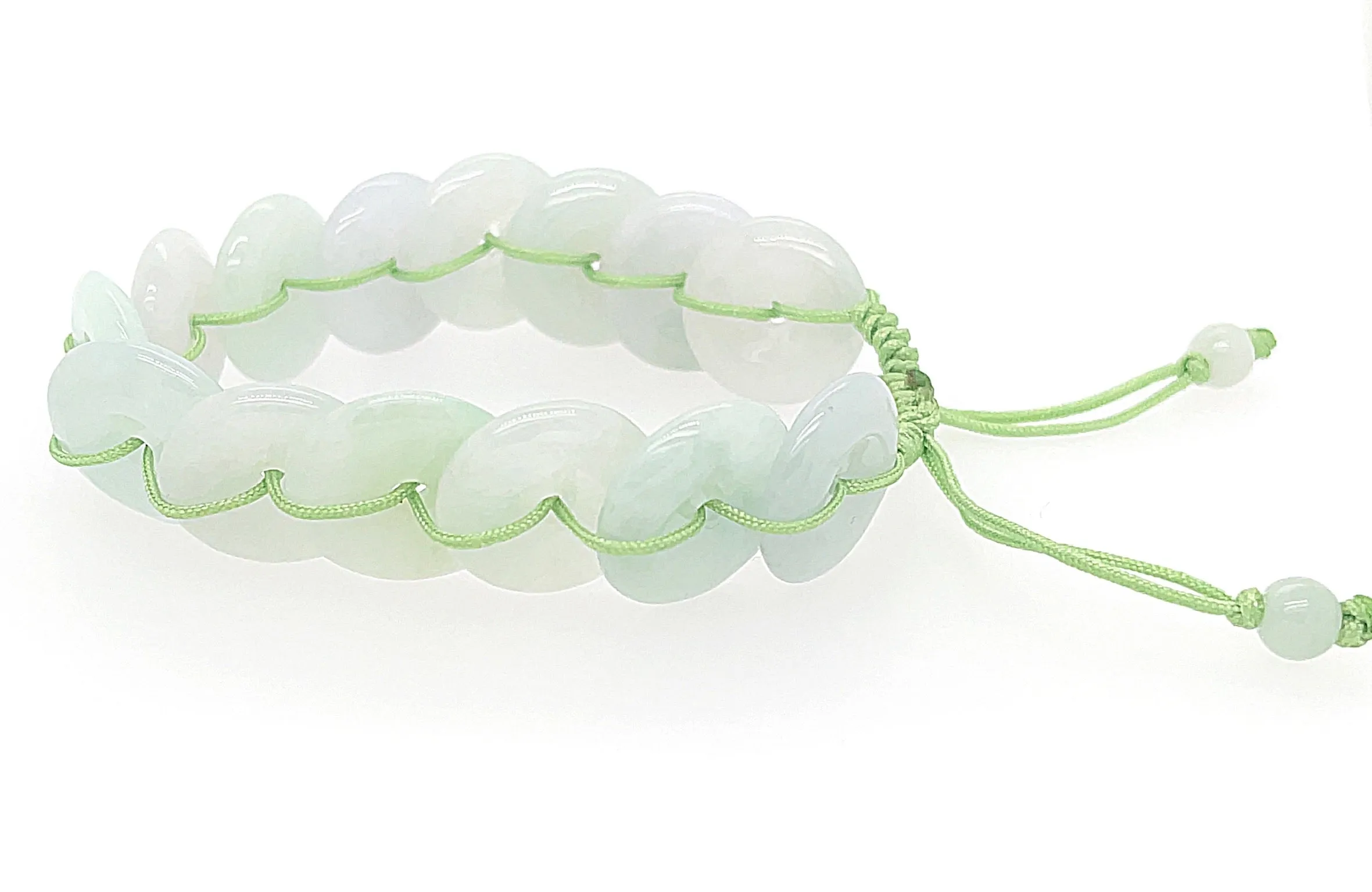 Burmese Jadeite Gold Coins 'Good Fortune' Bracelet