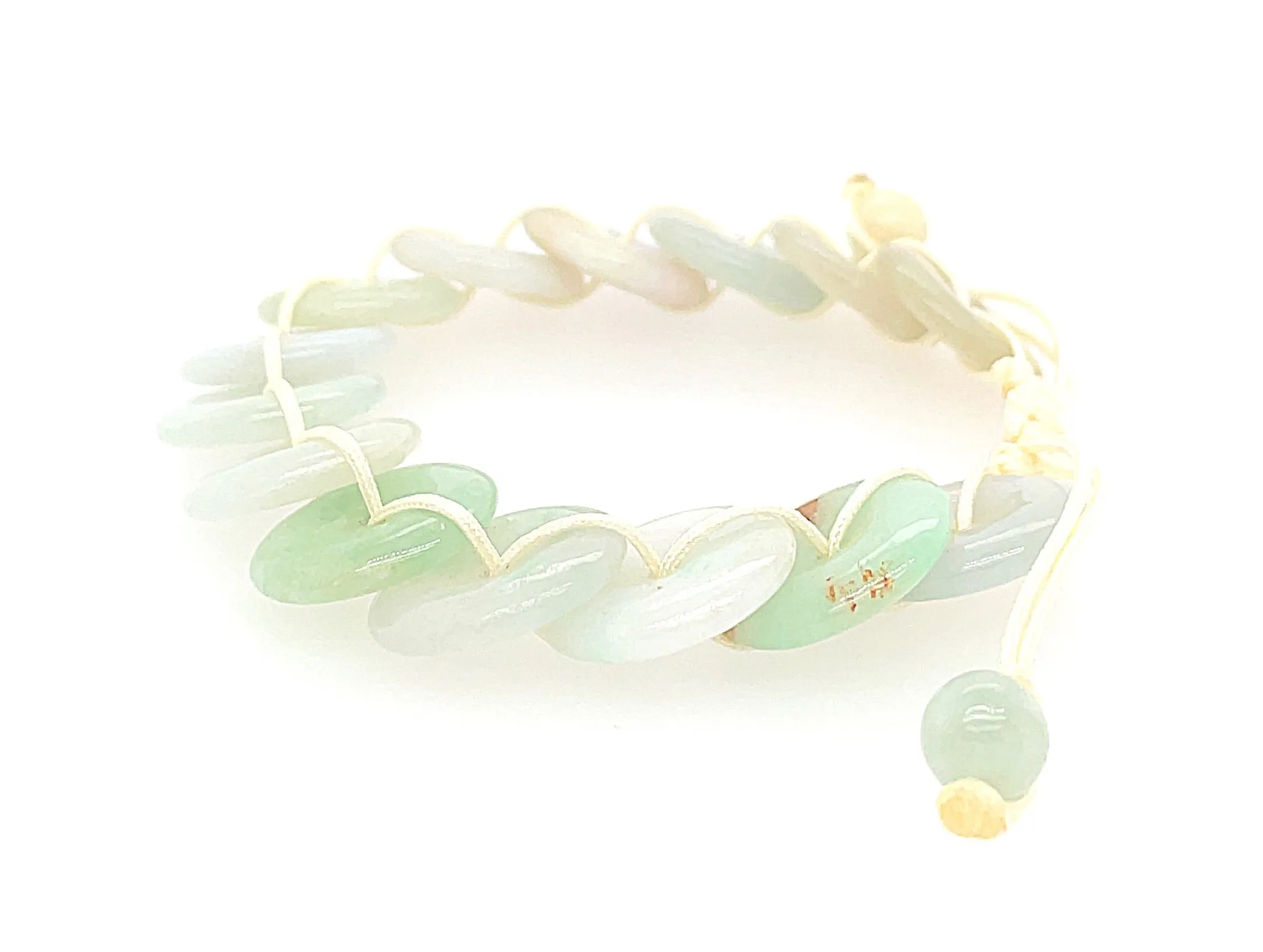 Burmese Jadeite Gold Coins 'Good Fortune' Bracelet