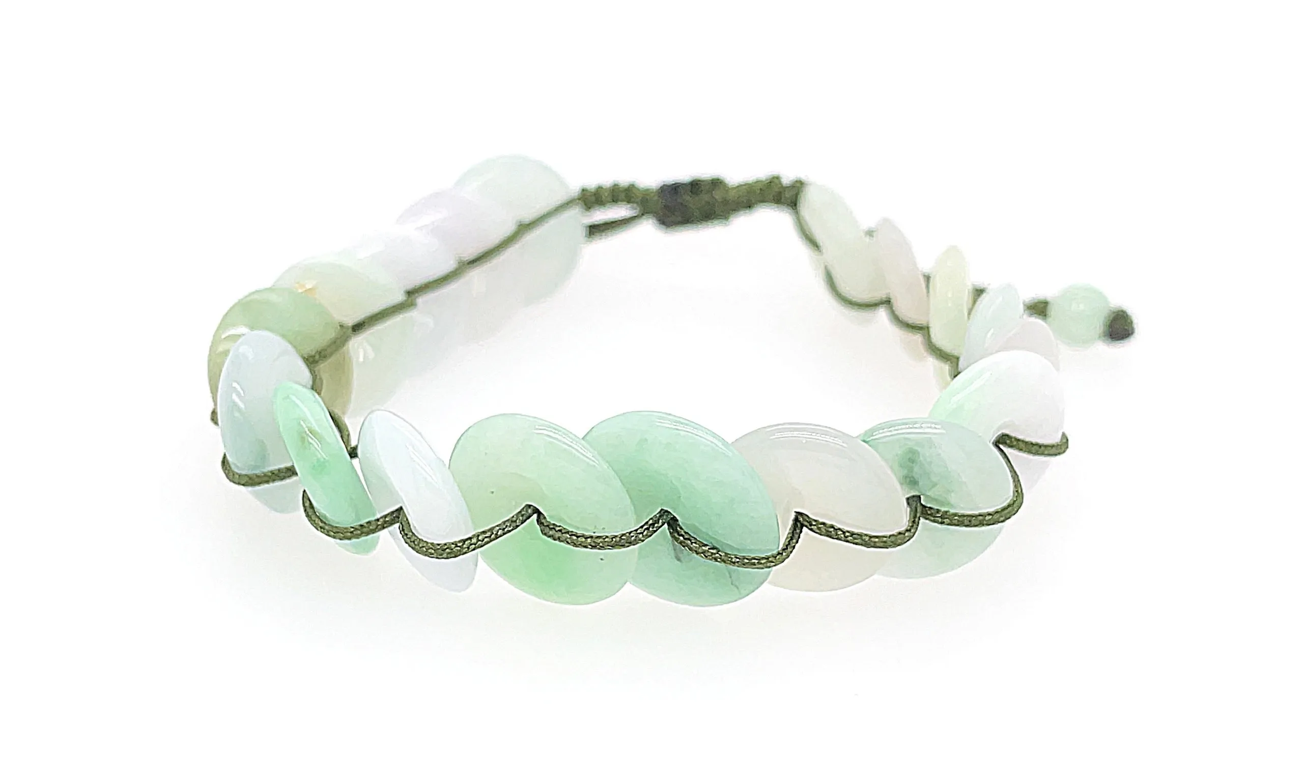 Burmese Jadeite Gold Coins 'Good Fortune' Bracelet