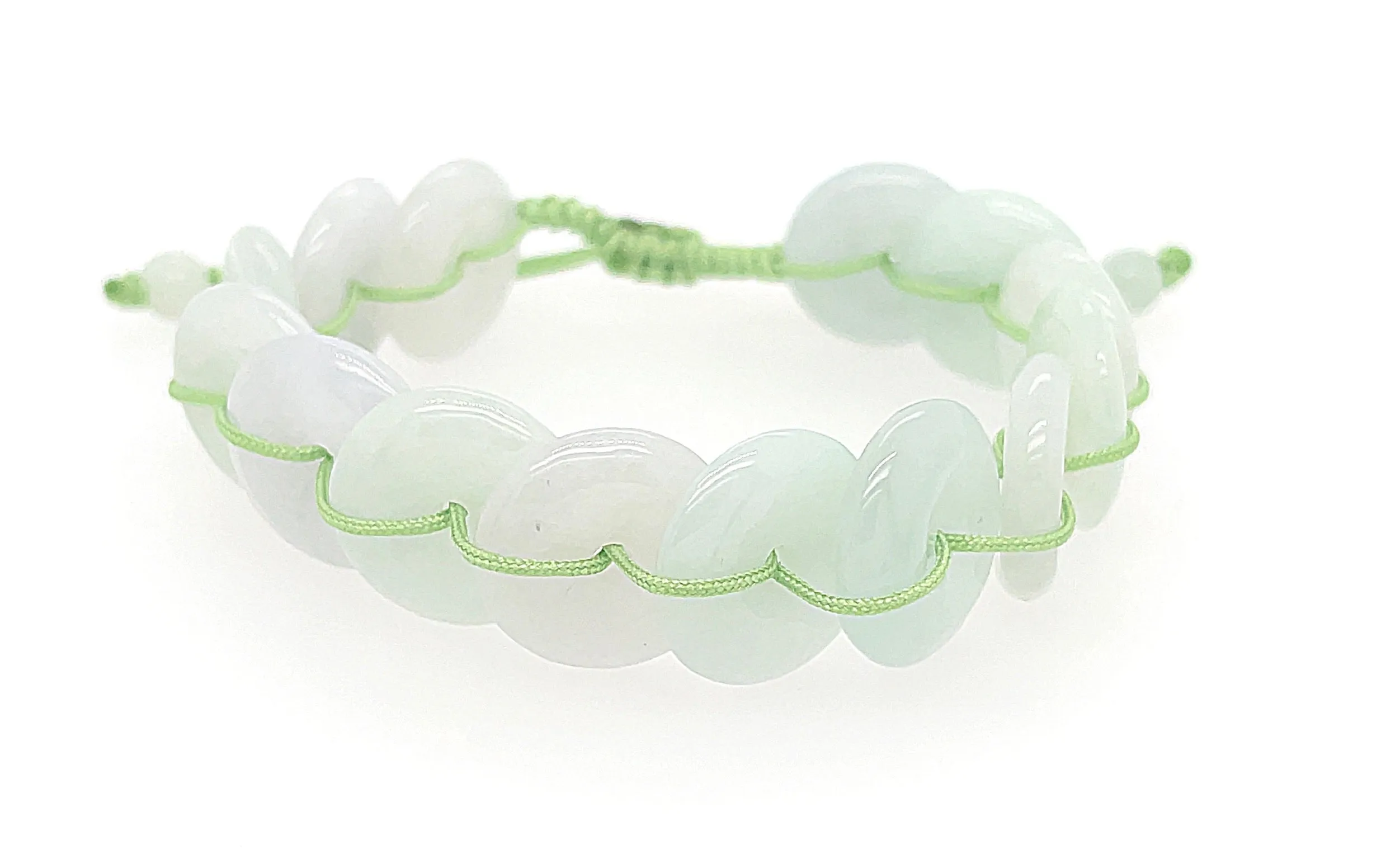 Burmese Jadeite Gold Coins 'Good Fortune' Bracelet