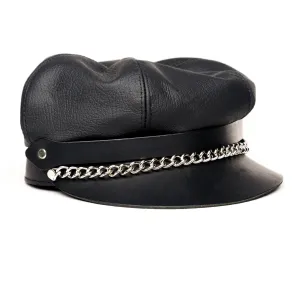 C57 - Sectioned Pie Top Biker Cap
