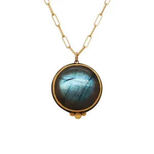 Cabochon Labradorite Necklace