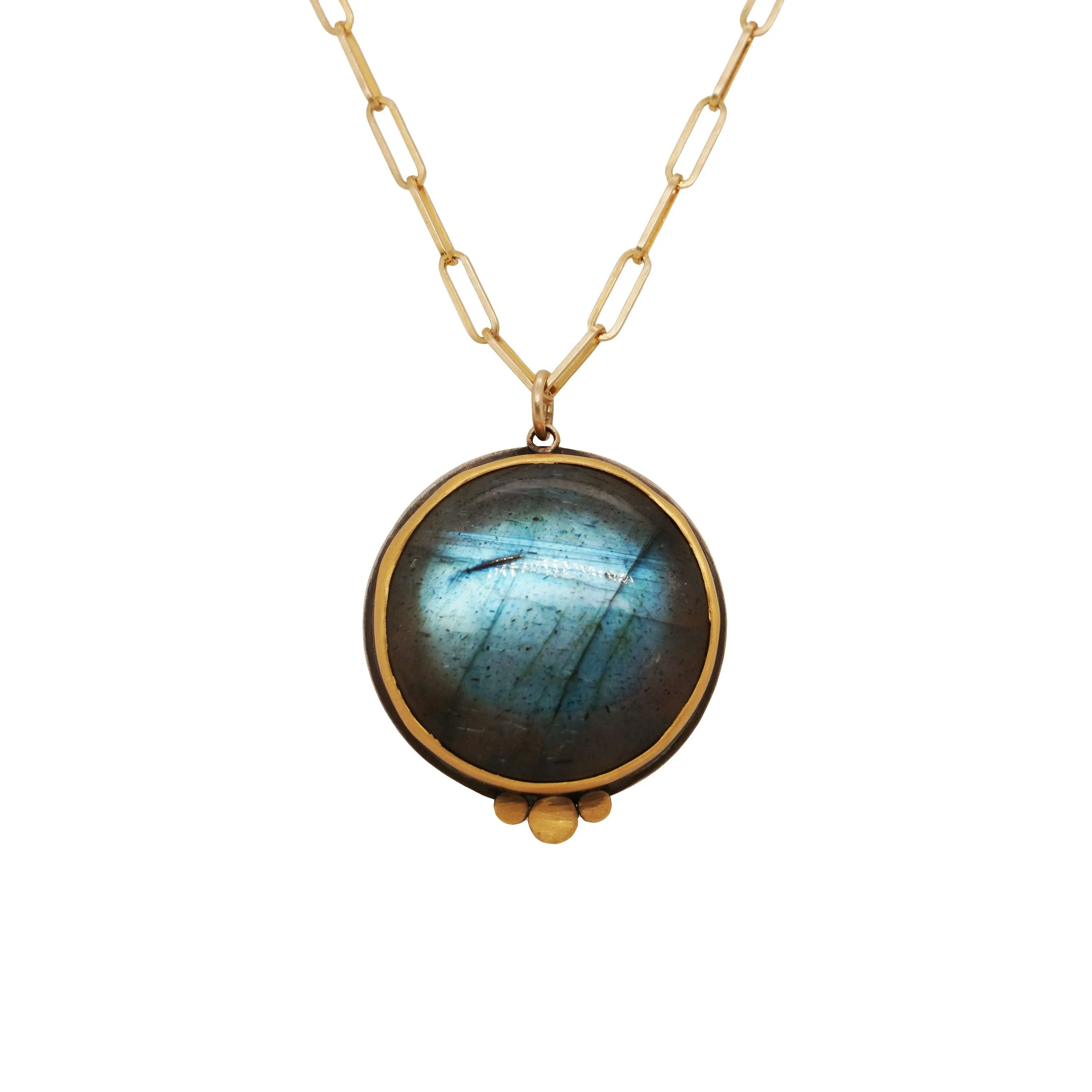 Cabochon Labradorite Necklace