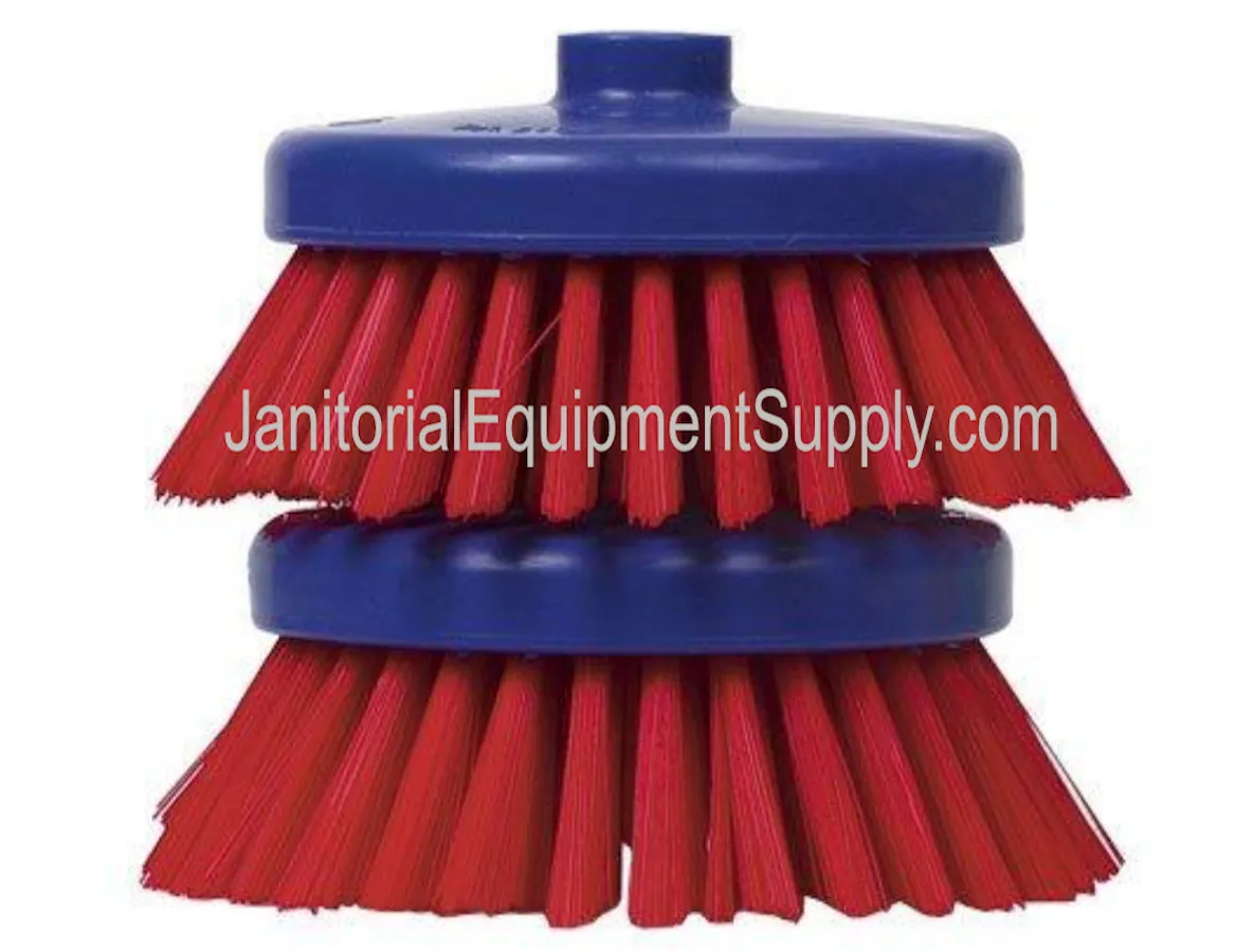 CaddyClean® Orange 4" Stiff Scrub Brushes Heavy Duty 0.80 Bristles