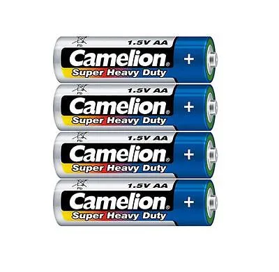 CAMELION SUPER HEAVY DUTY BATTERIES AA 4 PACK