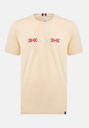 Camiseta Étnica Bordada Beige