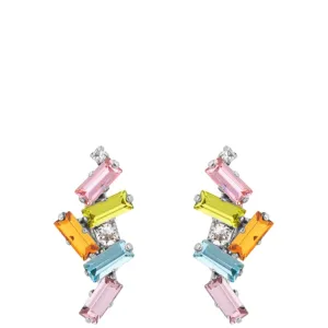Caroline Svedbom Silver Nina Earrings - Pastel Combo