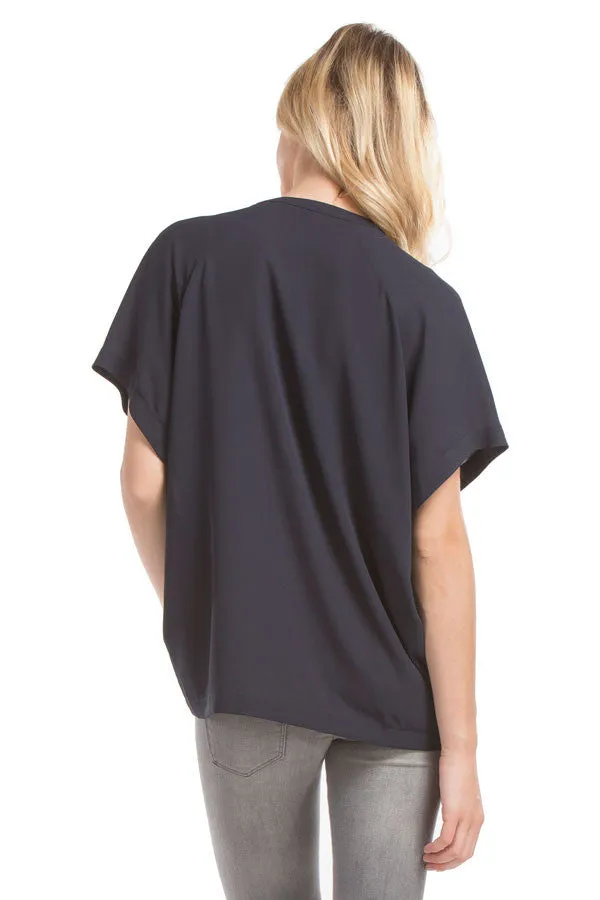Cassie Boxy Blouse | Navy