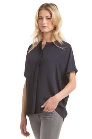 Cassie Boxy Blouse | Navy