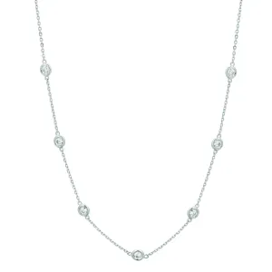 Casual Chain Natural Earth Mined Diamond Necklace
