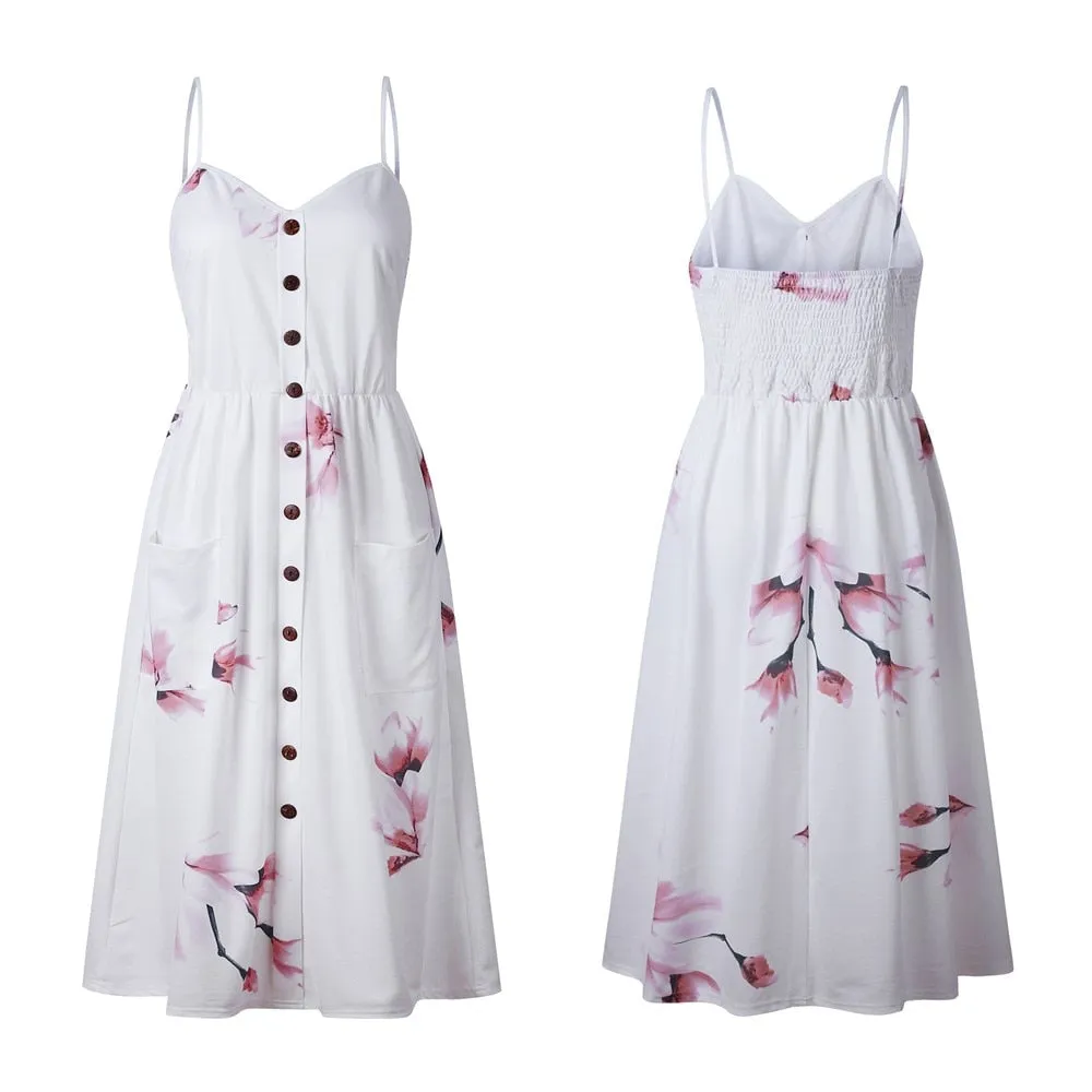 Casual Dress with Spaghetti Strap