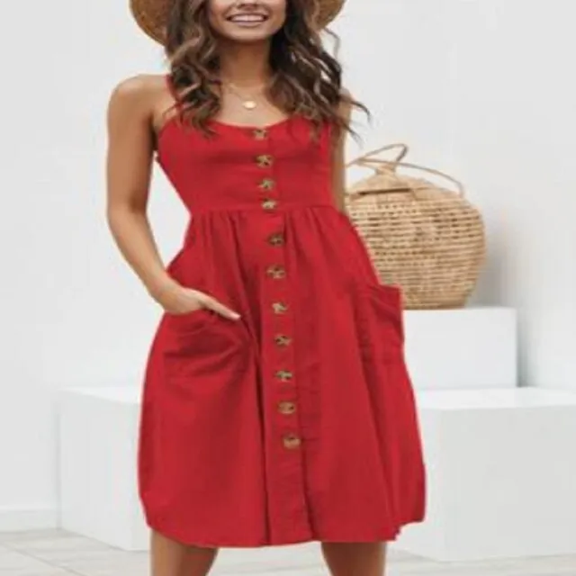 Casual Dress with Spaghetti Strap