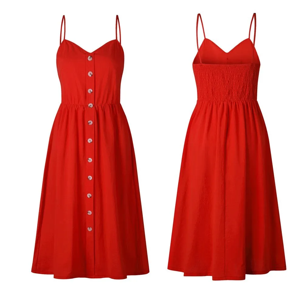 Casual Dress with Spaghetti Strap