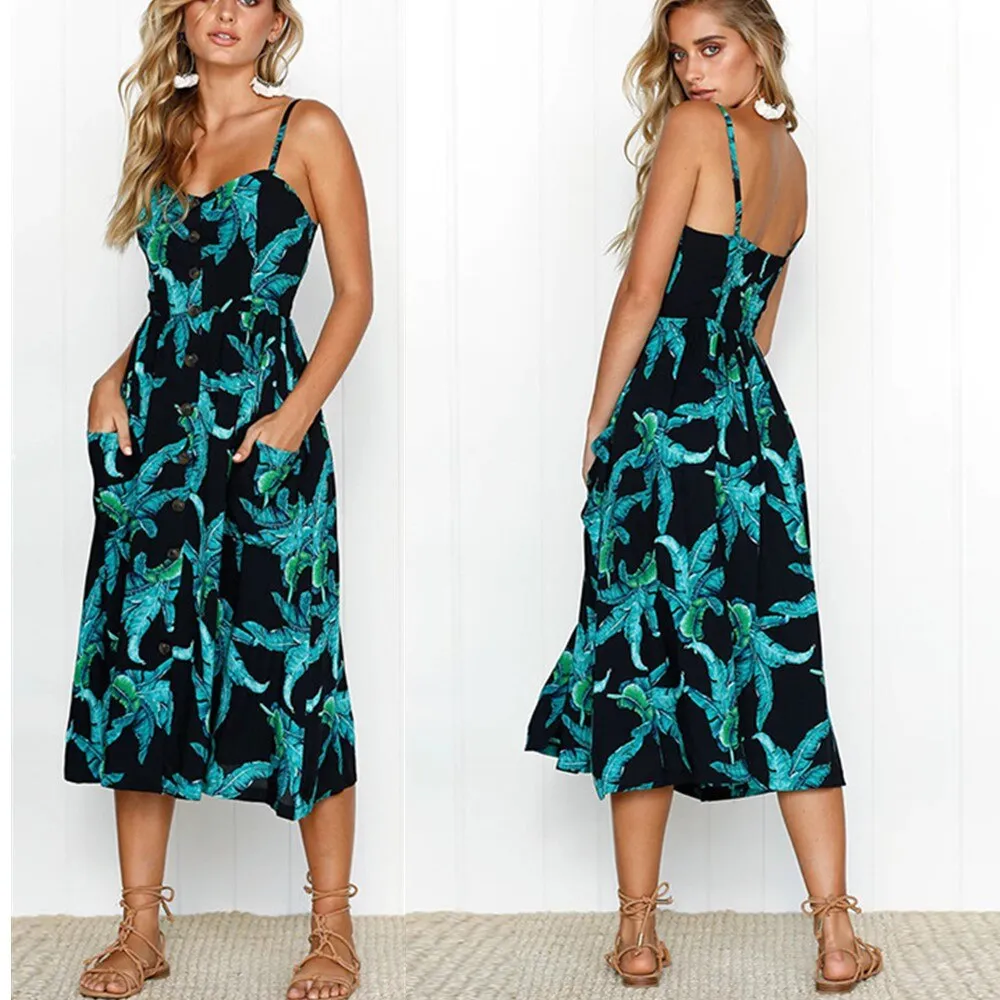 Casual Dress with Spaghetti Strap