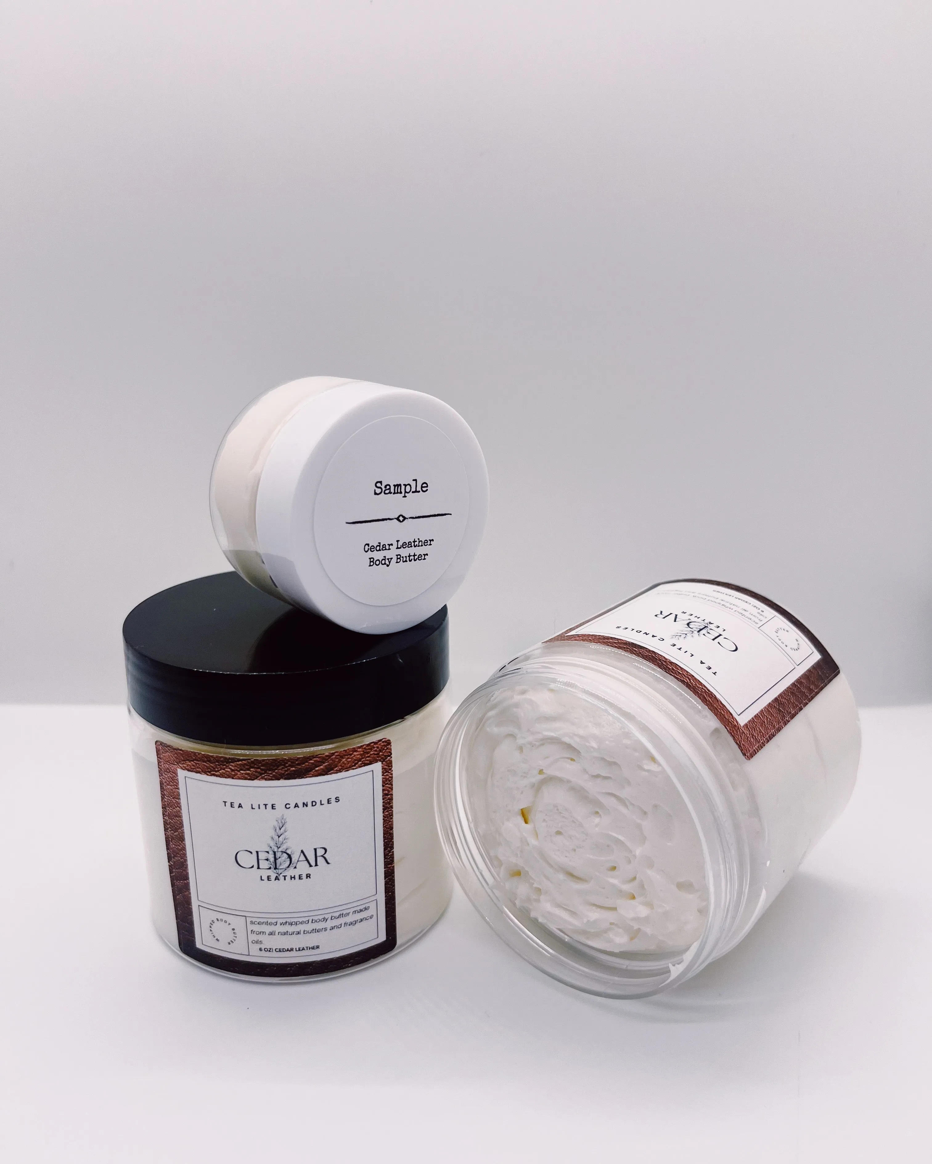 Cedar Leather Scented Whipped Body Butter
