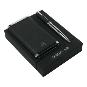 CERRUTI 1881 NPBB711A-Set Hamilton Black (ballpoint pen & power bank)