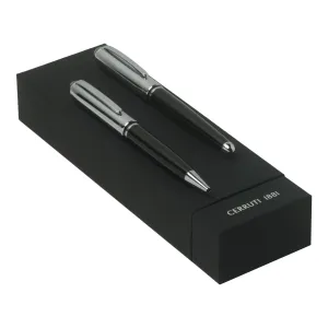 CERRUTI 1881 NPBP763A-Set Miles Black (ballpoint pen & fountain pen)