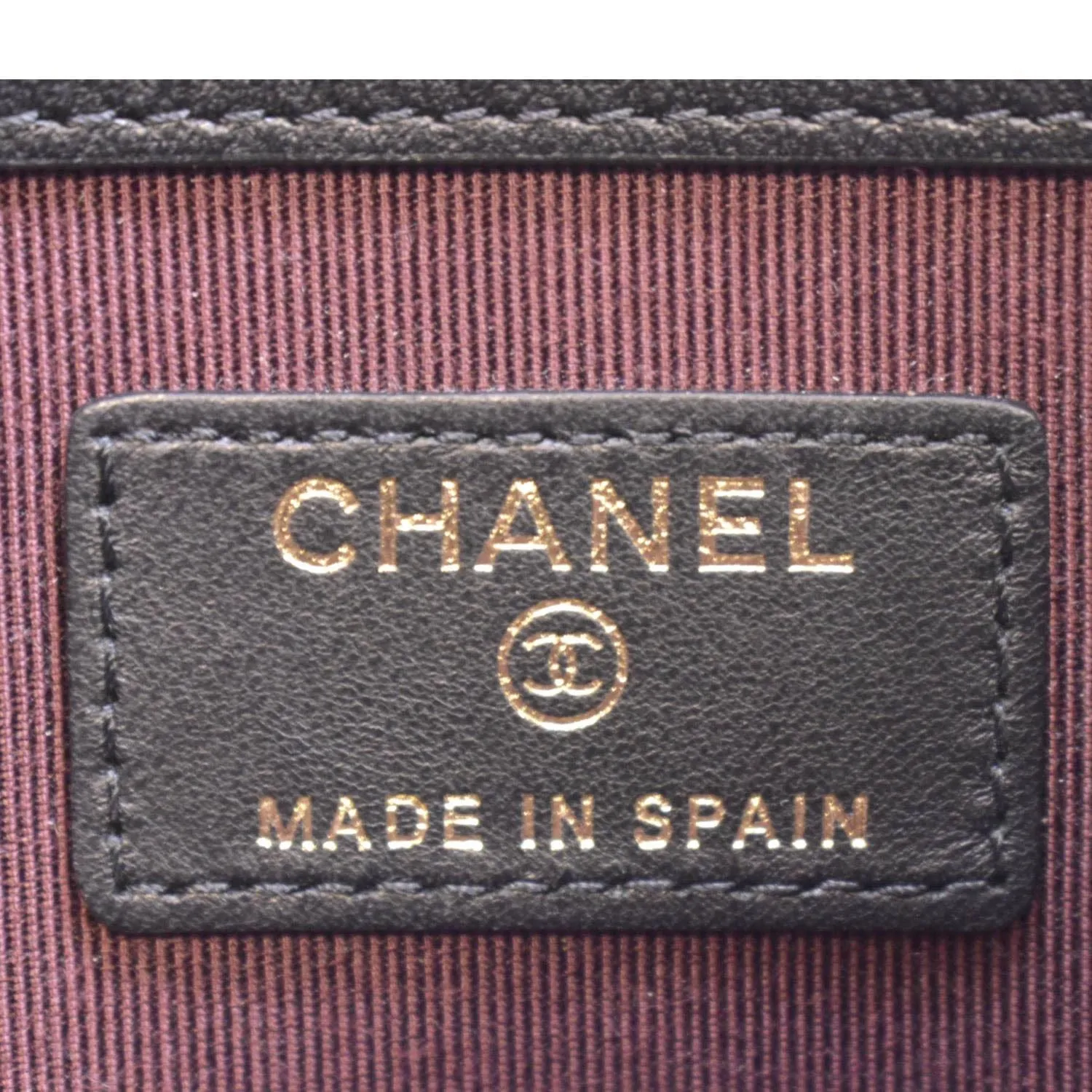 CHANEL Classic O-Case Leather Zip Pouch Black