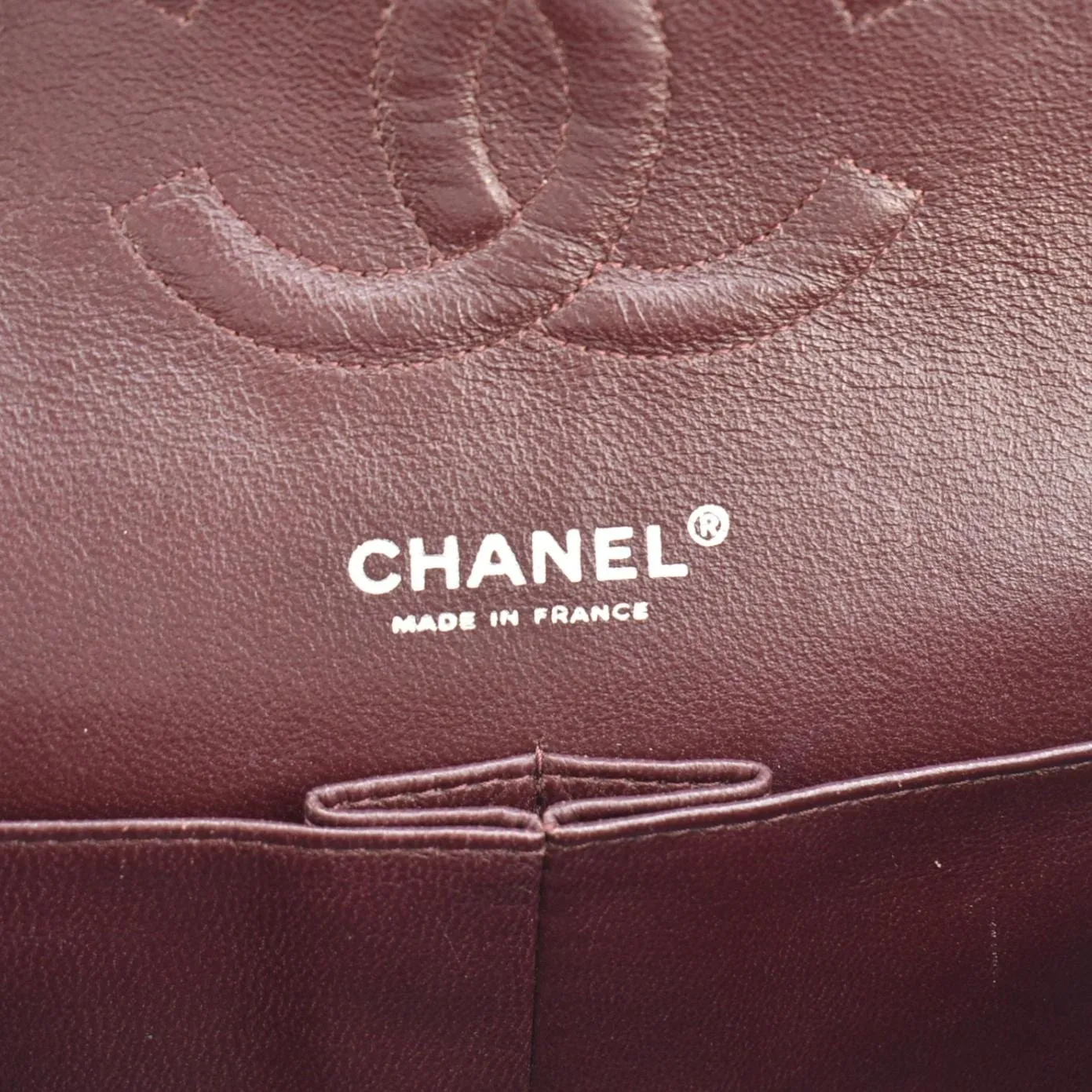 CHANEL Medium Double Flap Lambskin Leather Shoulder Bag Black