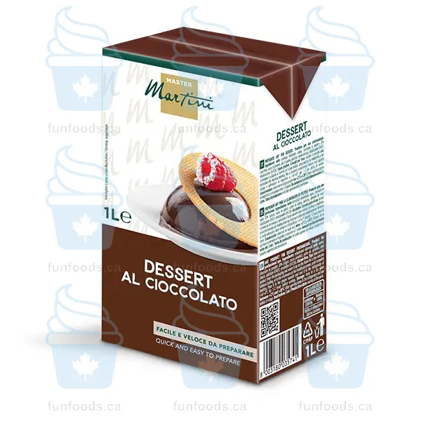 Chocolate Pudding Dessert Base - Case of 12 x 1L - Master Martini Canada