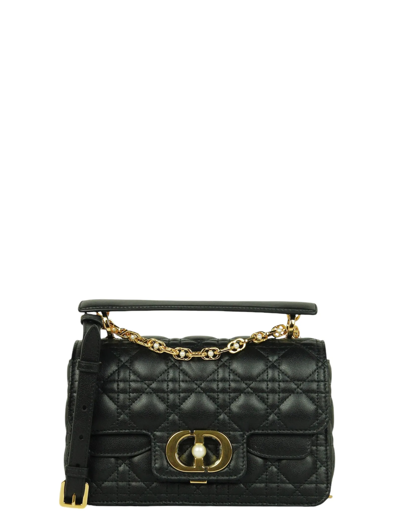 Christian Dior Black Small Dior Jolie Top Handle Bag