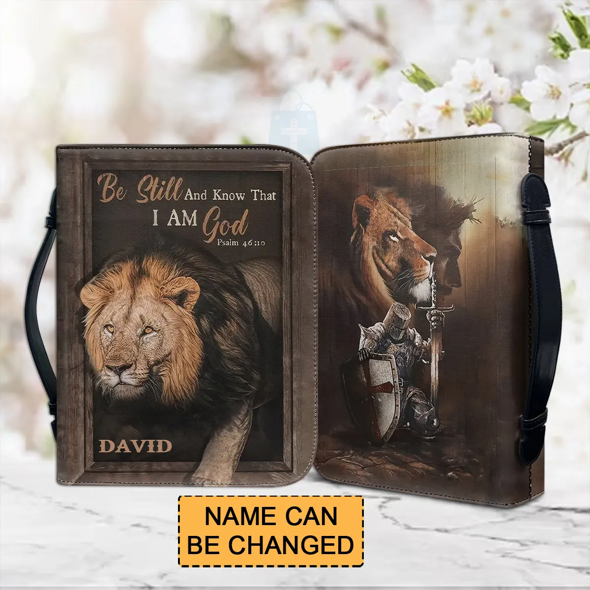 Christianartbag Bible Cover, Be Still And Know That I Am GOD Bible Cover, Personalized Bible Cover, Bible Cover For Men, Christian Gifts, CAB01061023.
