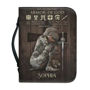 Christianartbag Bible Cover, Put On The Full Armor Of God Bible Cover, Personalized Bible Cover, Warrior Women Bible Cover, Gifts For Women, Christmas Gift, CABBBCV10021123.