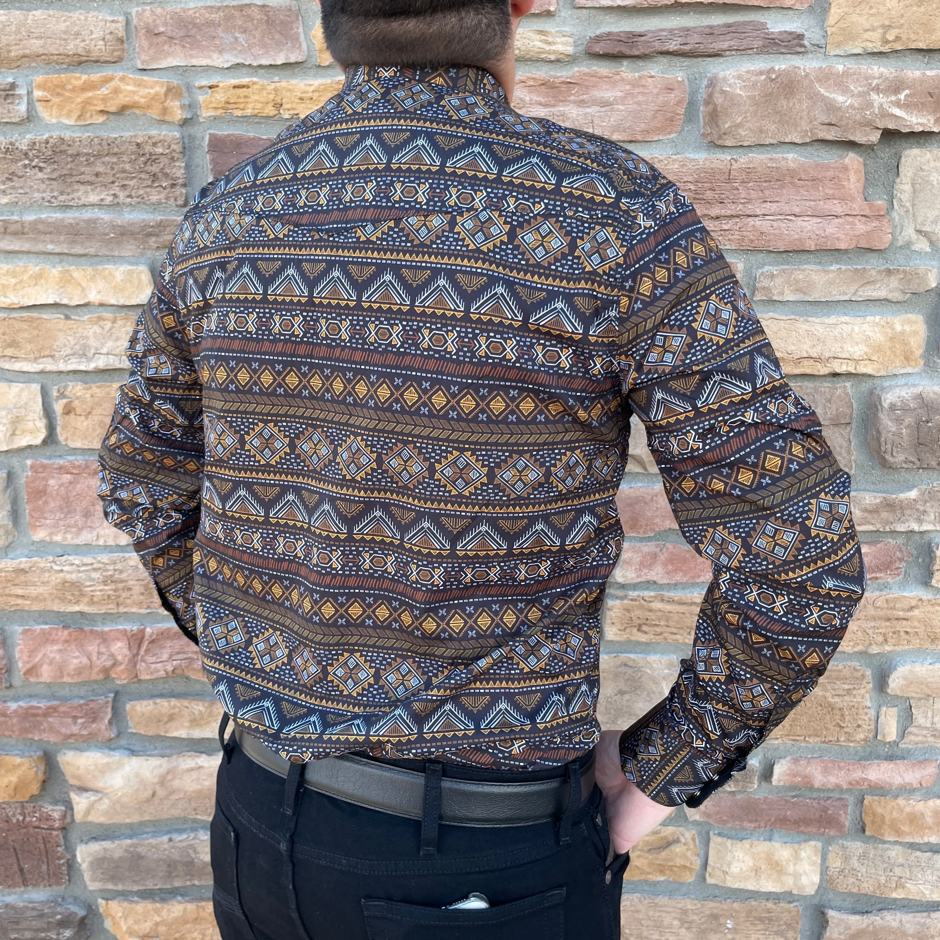 Christopher Aztec Black/Yellow Shirt