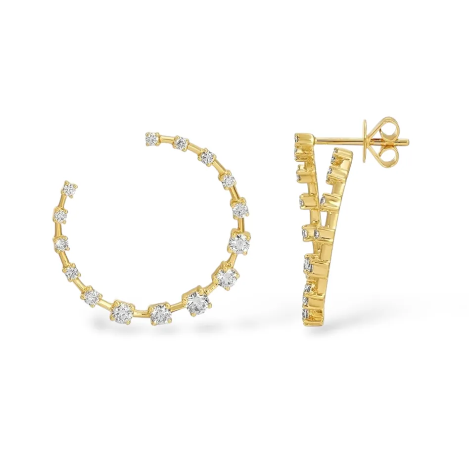 Circle of Love Station Diamond Studs