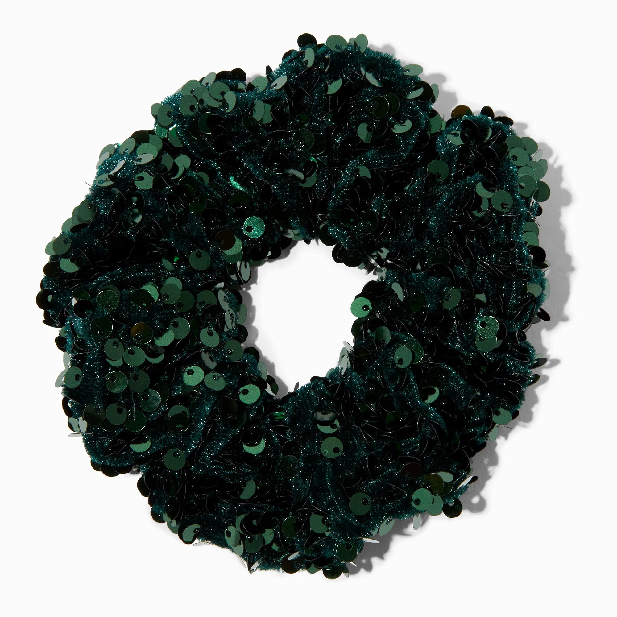 Claire's Emerald Green Sequin Hair Scrunchie