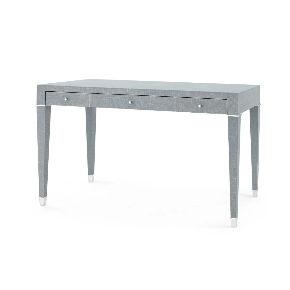 Claudette Desk / Washed Winter Gray, Nickel