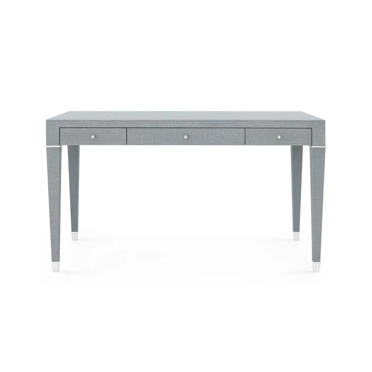 Claudette Desk / Washed Winter Gray, Nickel