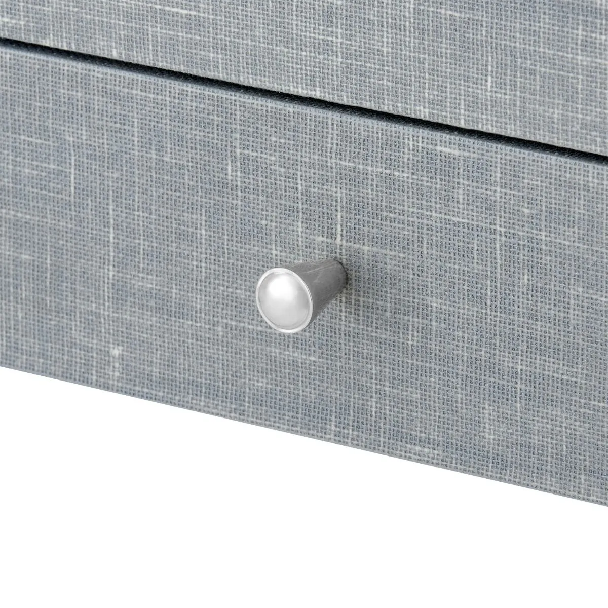 Claudette Desk / Washed Winter Gray, Nickel