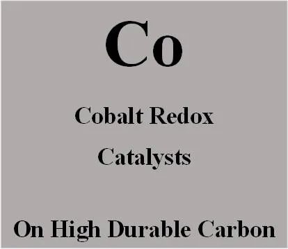 Cobalt Redox Catalysts on high durable carbon for Metal Air batteries