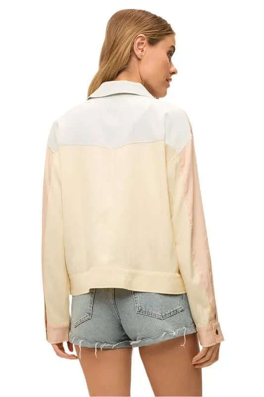 Color block boxy jacket
